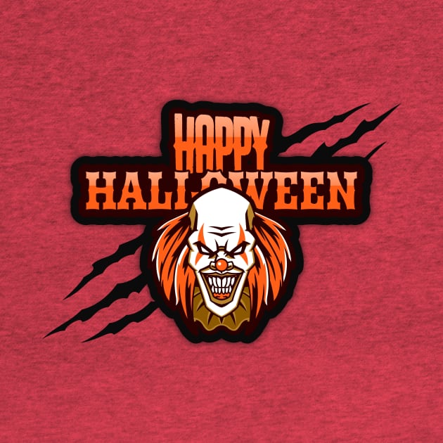 Happy Halloween Evil Clown by Joco Studio